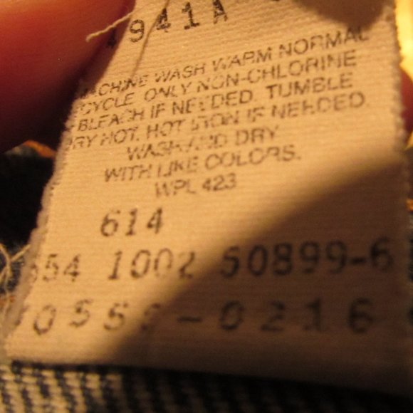 VINTAGE LEVIS 550 RELAXED FIT MADE IN USA SIZE 33 - Picture 4 of 8